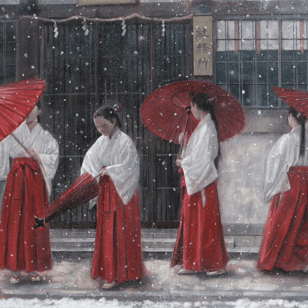 Dans La Neige Qui Tombe