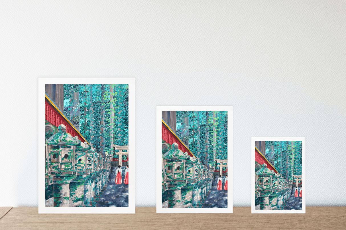 Chemin vers les sanctuaires de Nikko