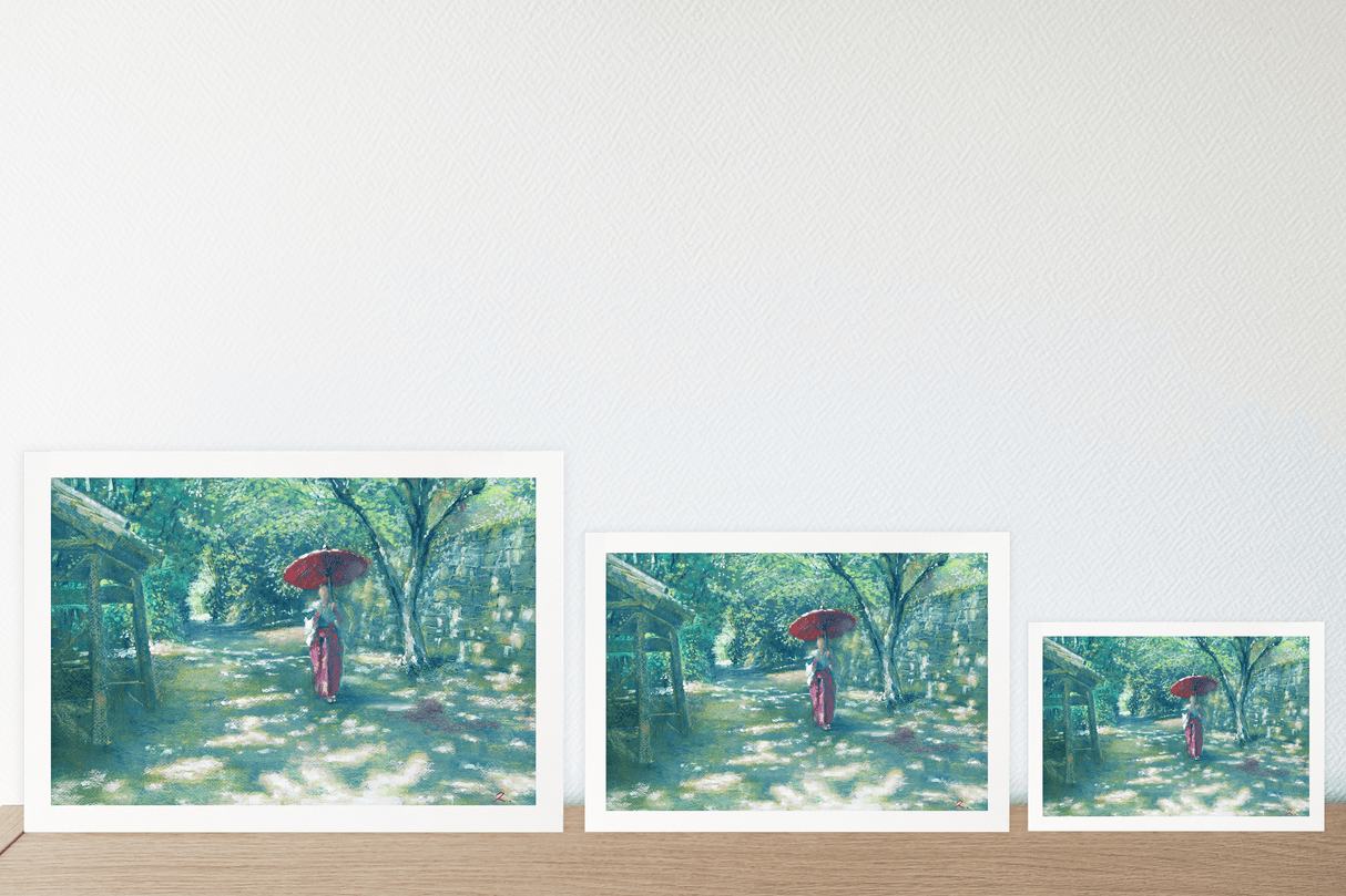 Le Chemin Éclairé par le Soleil