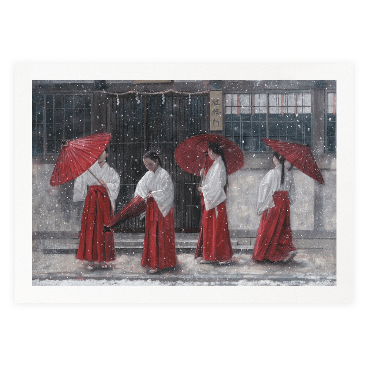 Dans La Neige Qui Tombe